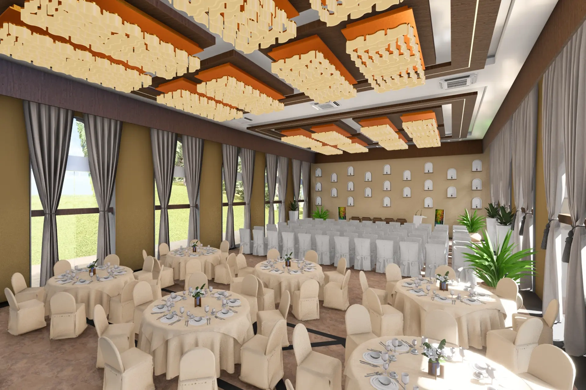 Celebrate. Host. Create. <br>Versatile event hall with modern amenities